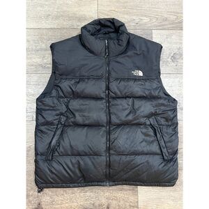Vintage 90s The North Face Black Down Puffer Vest Made in USA - Men's Size XL